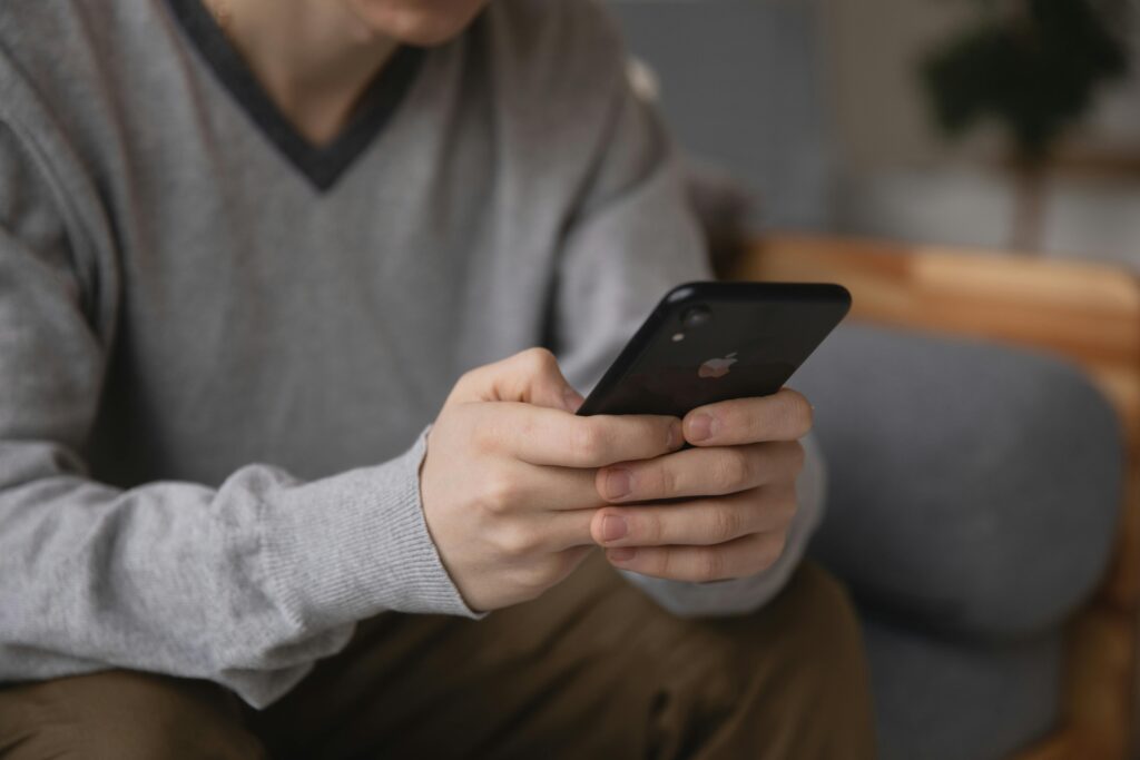 Man holding a phone